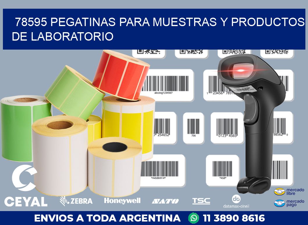 78595 PEGATINAS PARA MUESTRAS Y PRODUCTOS DE LABORATORIO