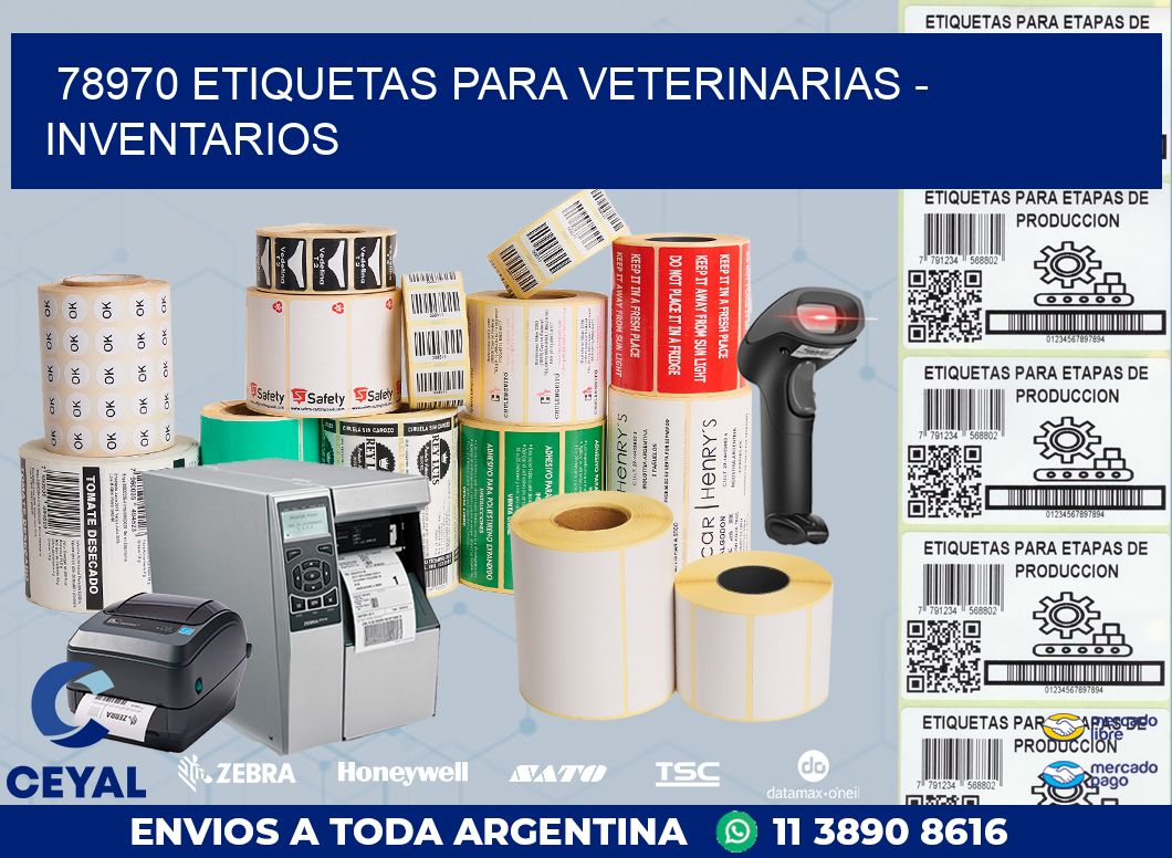 78970 ETIQUETAS PARA VETERINARIAS - INVENTARIOS