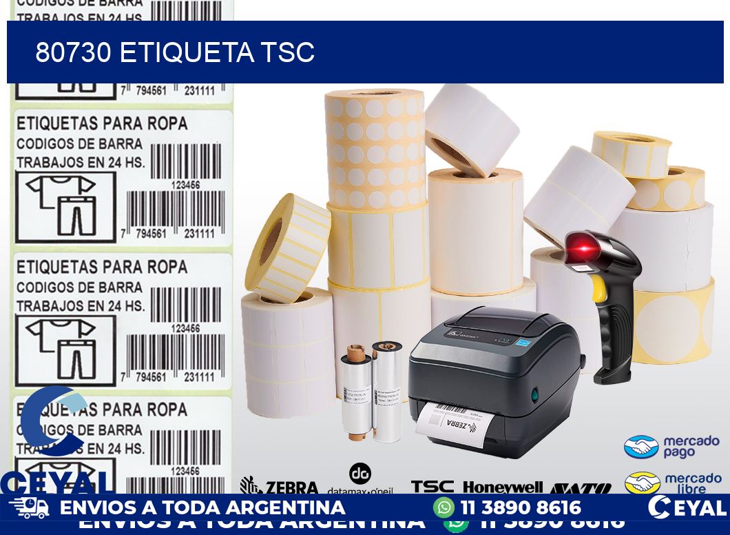 80730 etiqueta tsc
