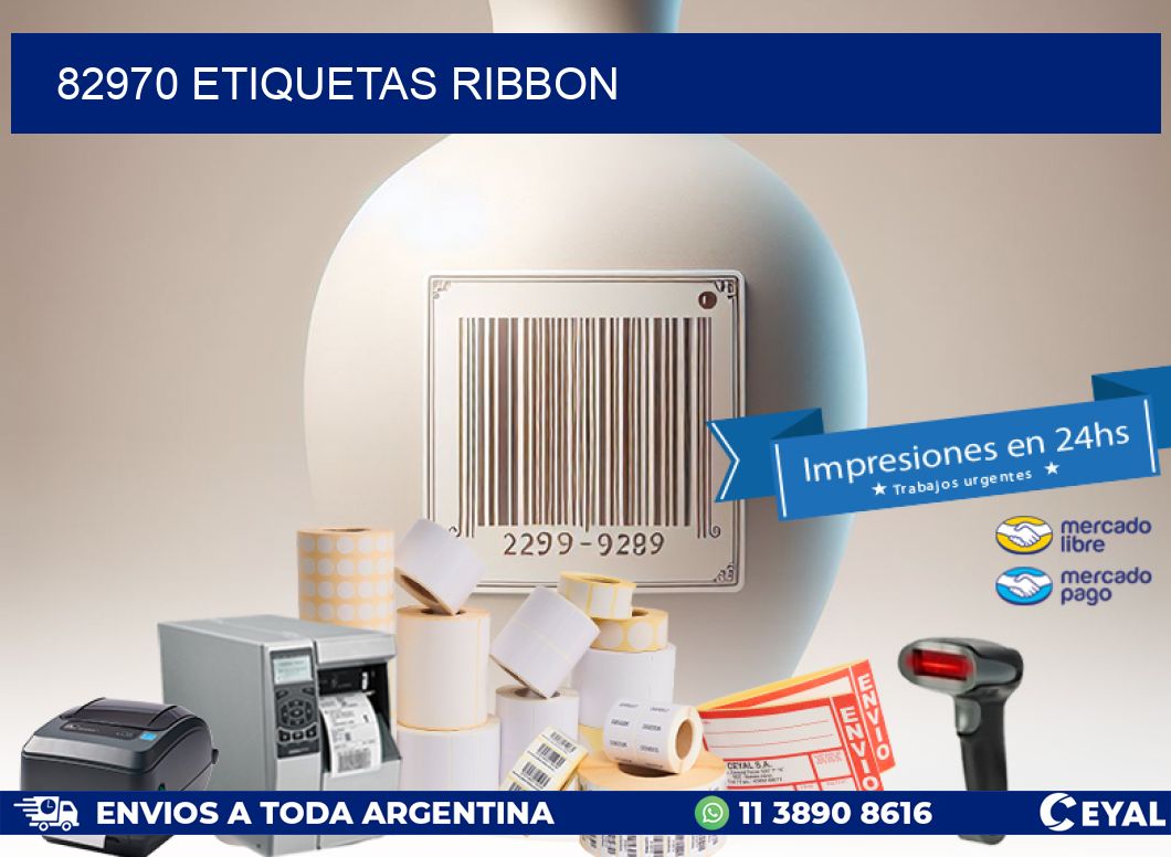 82970 ETIQUETAS RIBBON