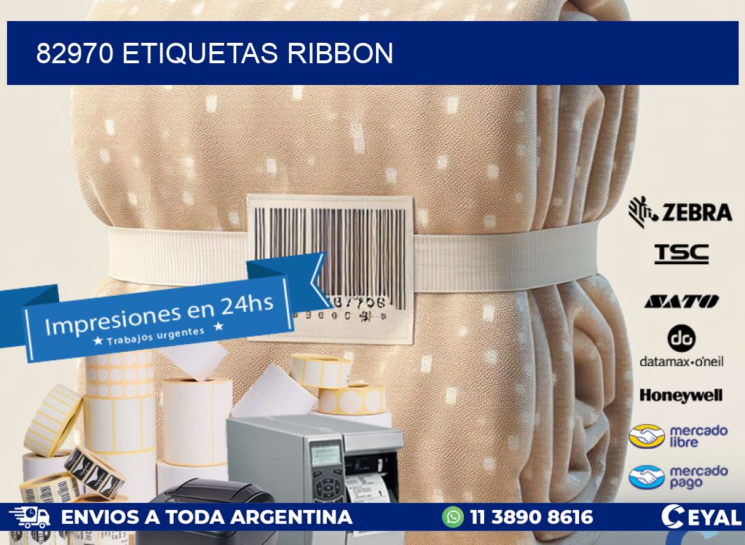 82970 ETIQUETAS RIBBON