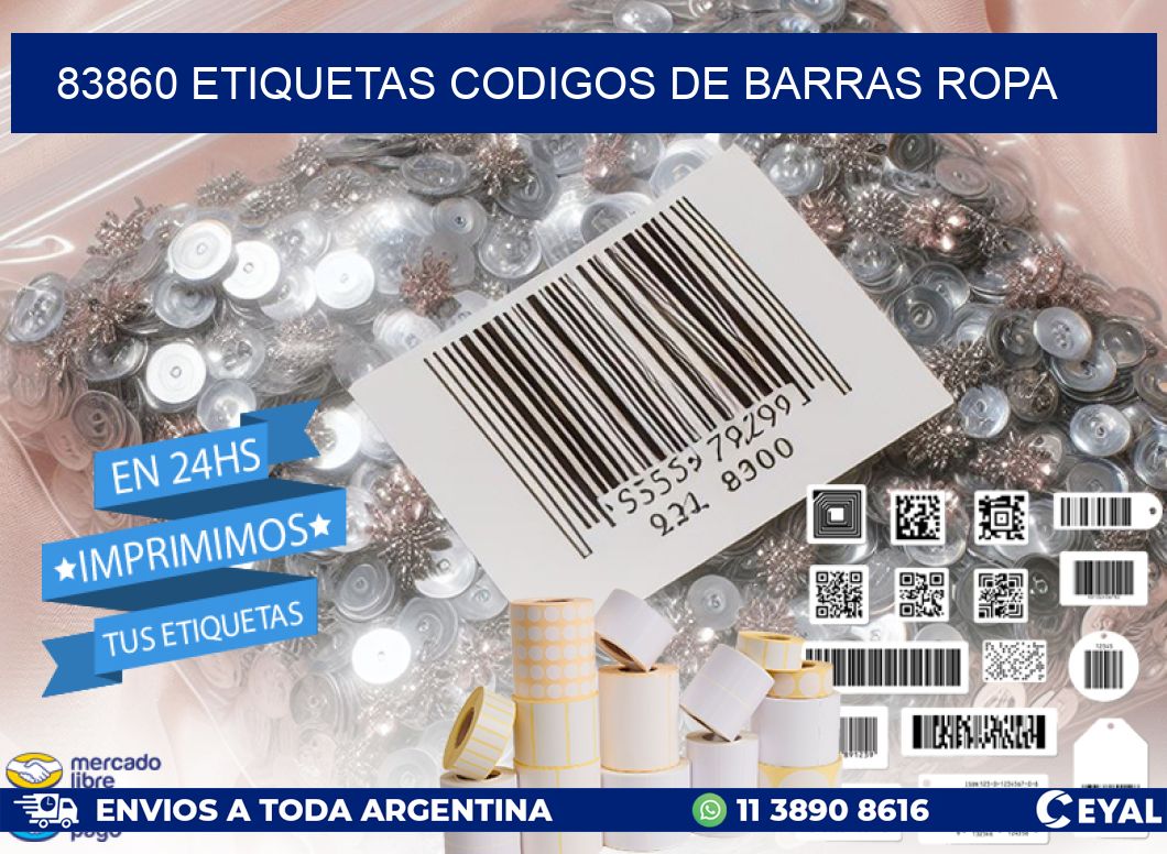 83860 ETIQUETAS CODIGOS DE BARRAS ROPA