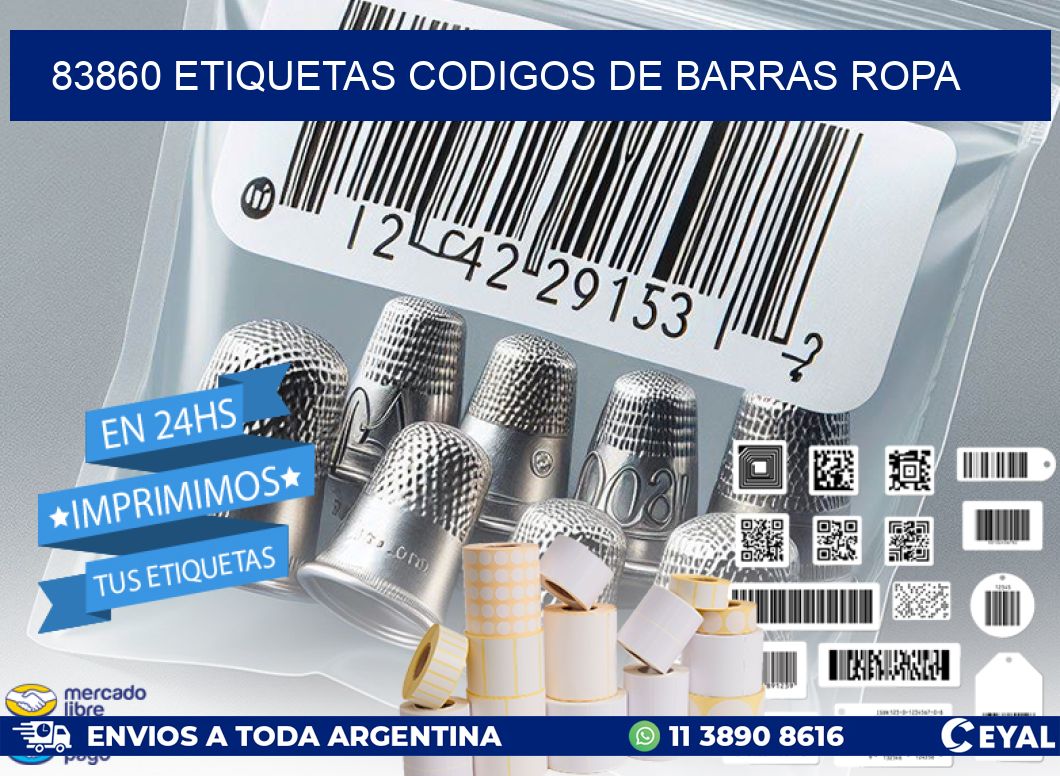 83860 ETIQUETAS CODIGOS DE BARRAS ROPA