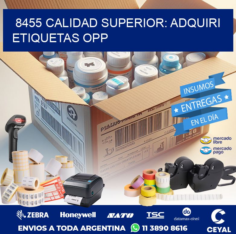 8455 CALIDAD SUPERIOR: ADQUIRI ETIQUETAS OPP