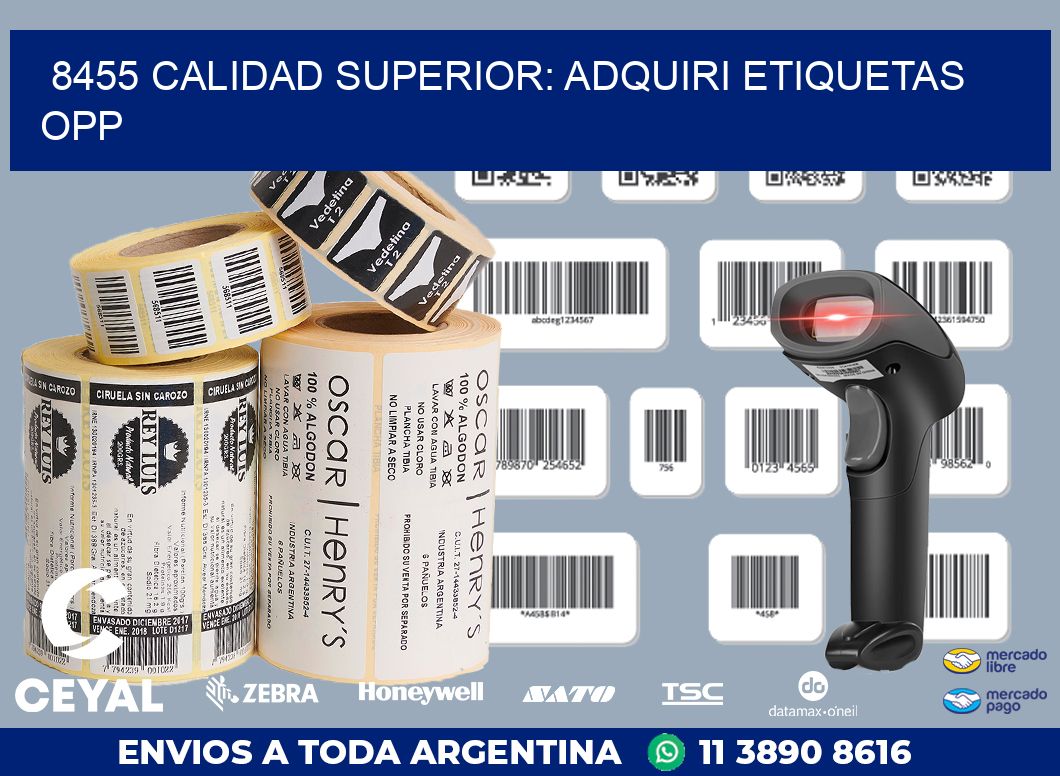 8455 CALIDAD SUPERIOR: ADQUIRI ETIQUETAS OPP