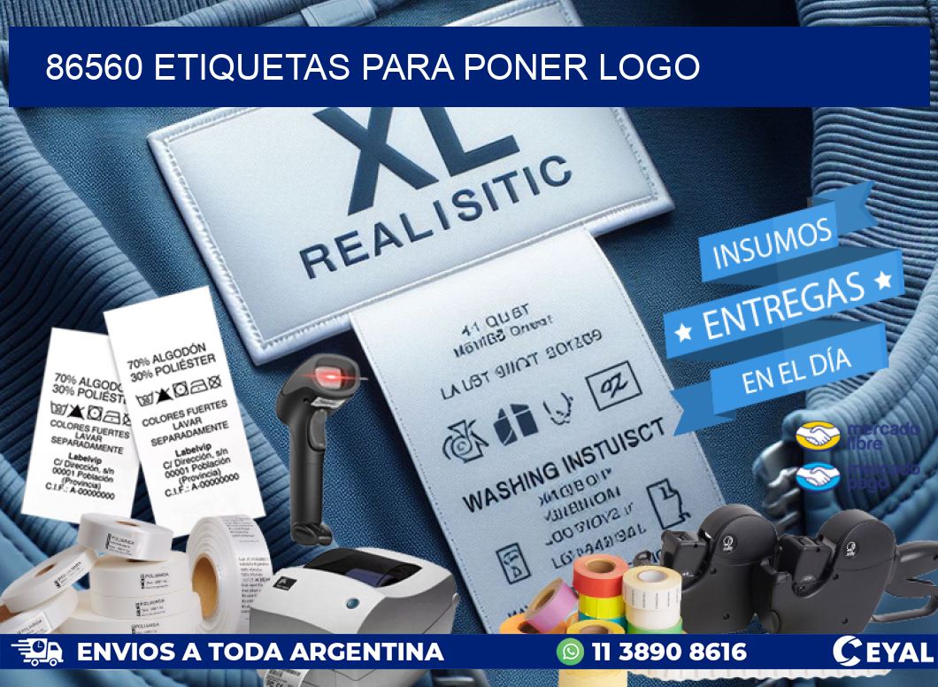 86560 ETIQUETAS PARA PONER LOGO