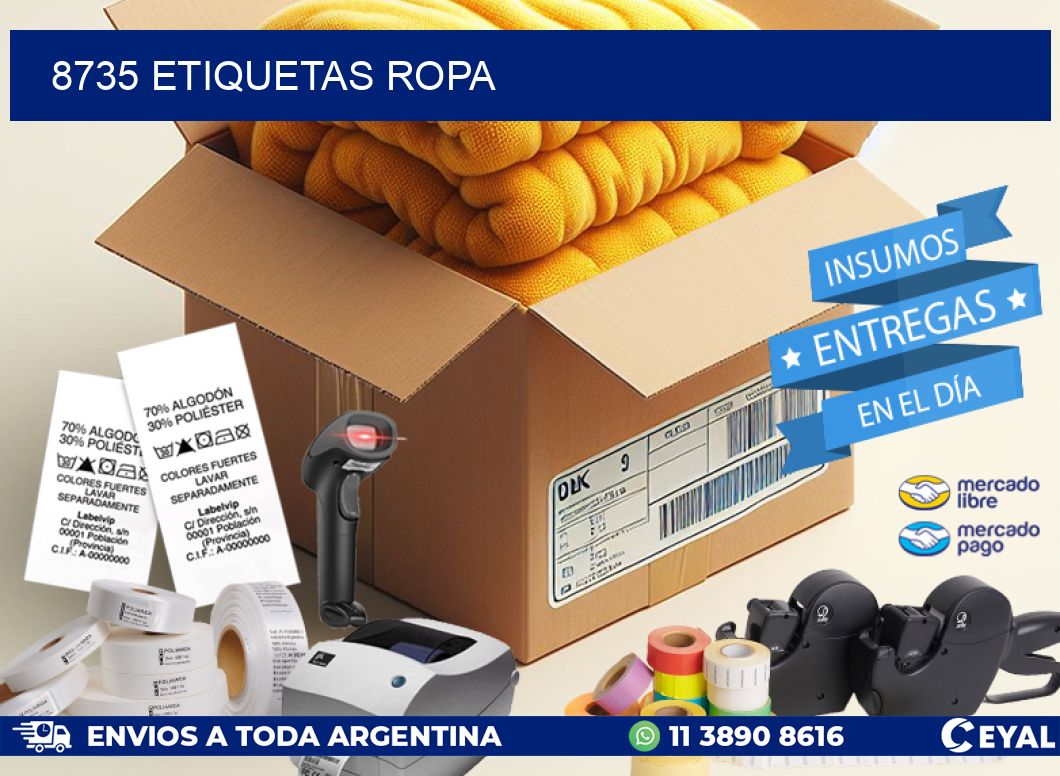 8735 ETIQUETAS ROPA