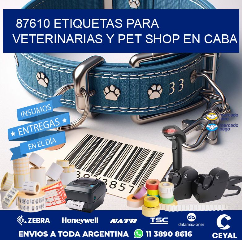 87610 ETIQUETAS PARA VETERINARIAS Y PET SHOP EN CABA