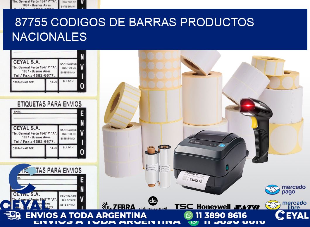 87755 codigos de barras productos nacionales