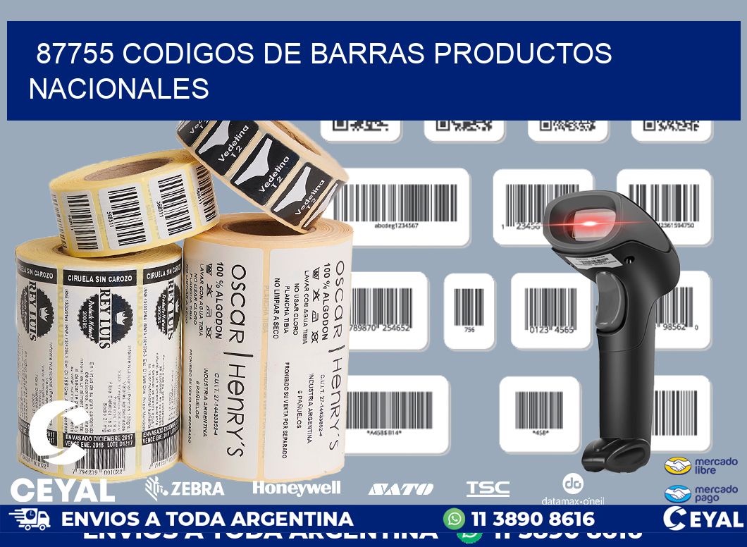 87755 codigos de barras productos nacionales