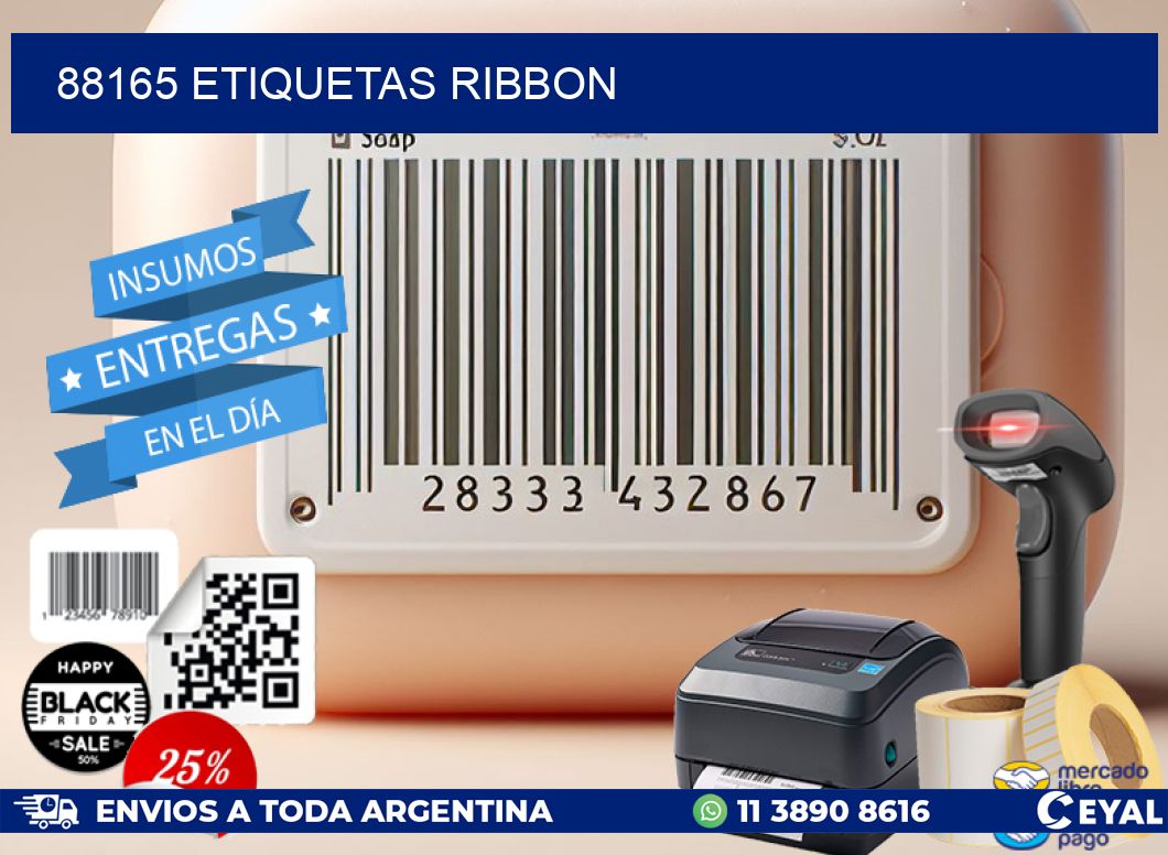 88165 ETIQUETAS RIBBON