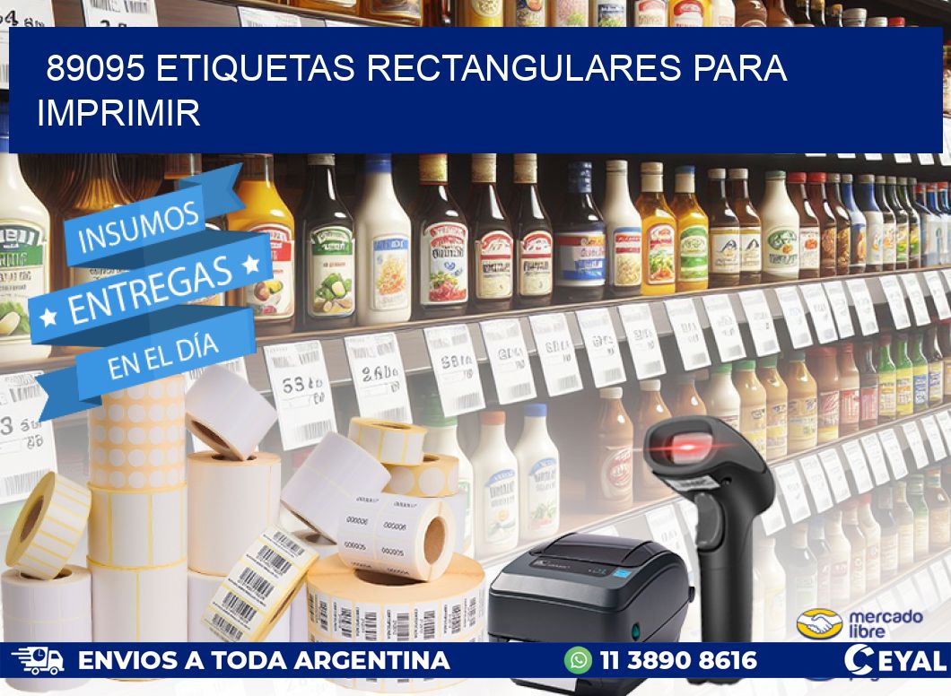 89095 etiquetas rectangulares para imprimir