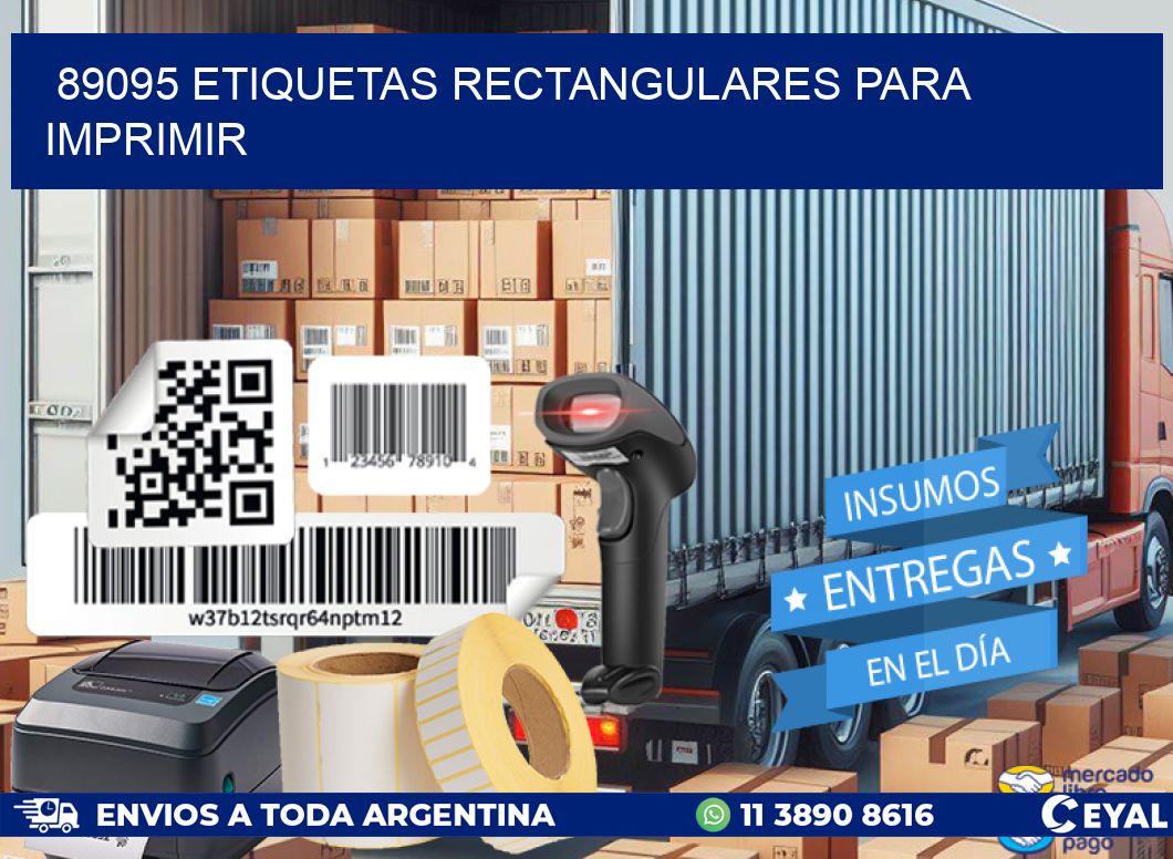 89095 etiquetas rectangulares para imprimir