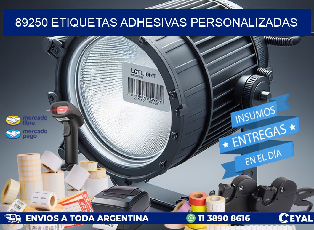 89250 Etiquetas adhesivas personalizadas