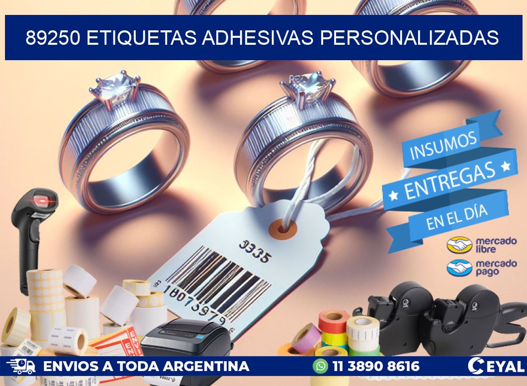 89250 Etiquetas adhesivas personalizadas