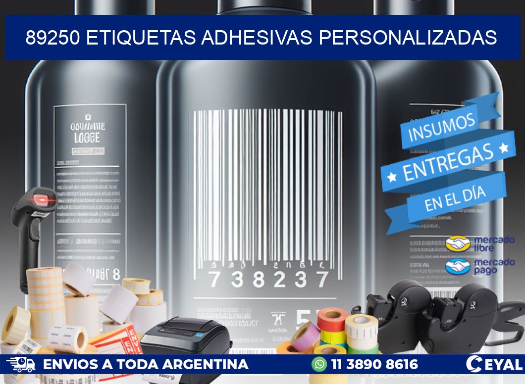 89250 Etiquetas adhesivas personalizadas