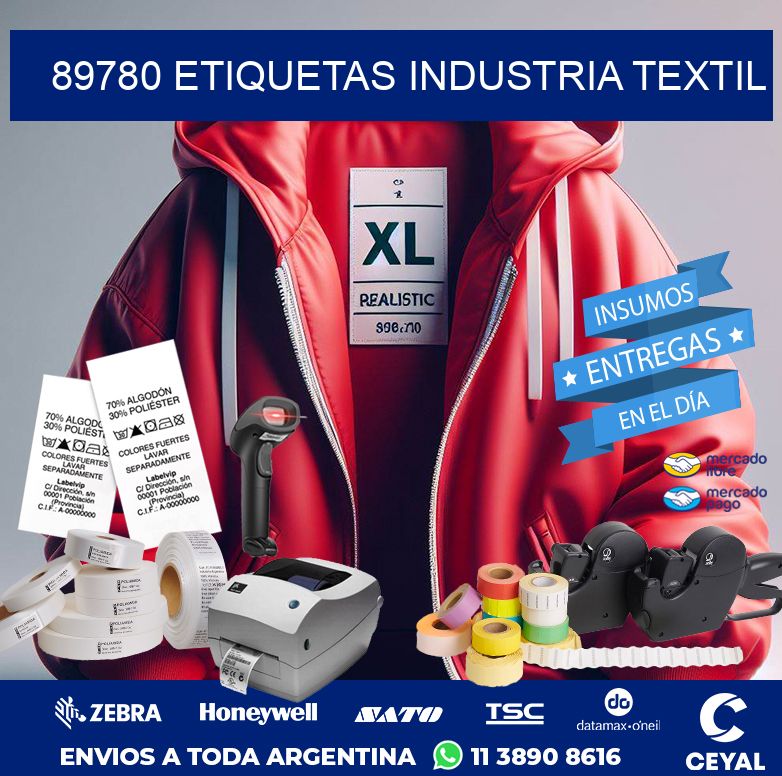 89780 ETIQUETAS INDUSTRIA TEXTIL