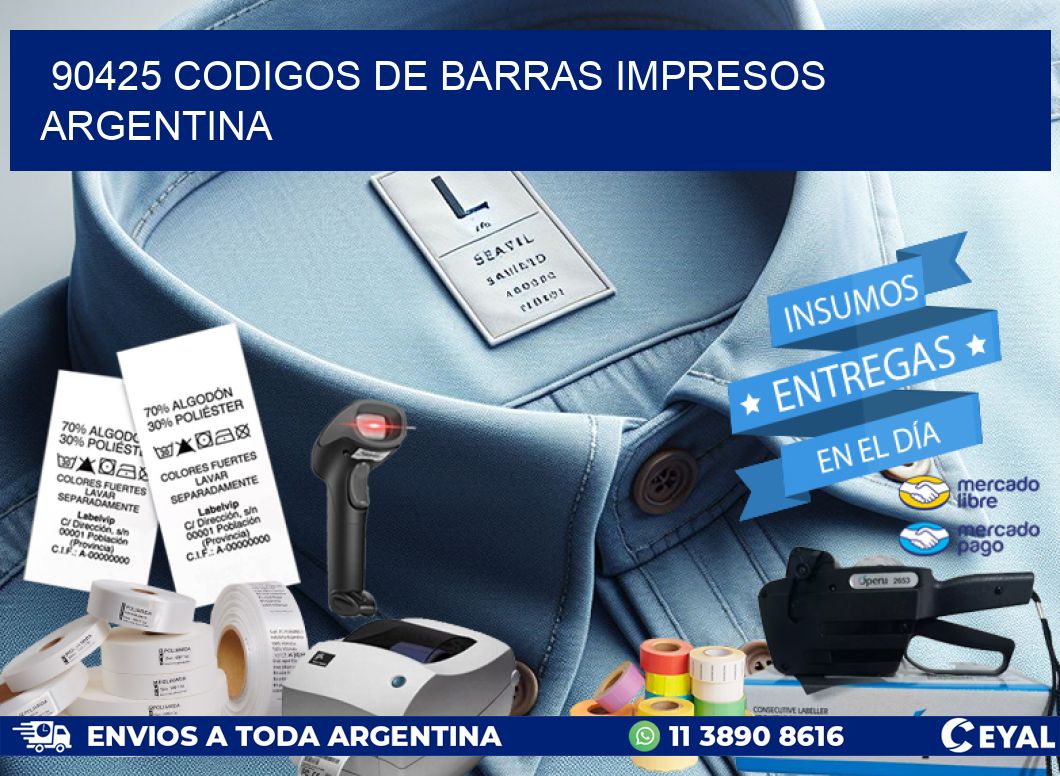 90425 Codigos de barras impresos Argentina