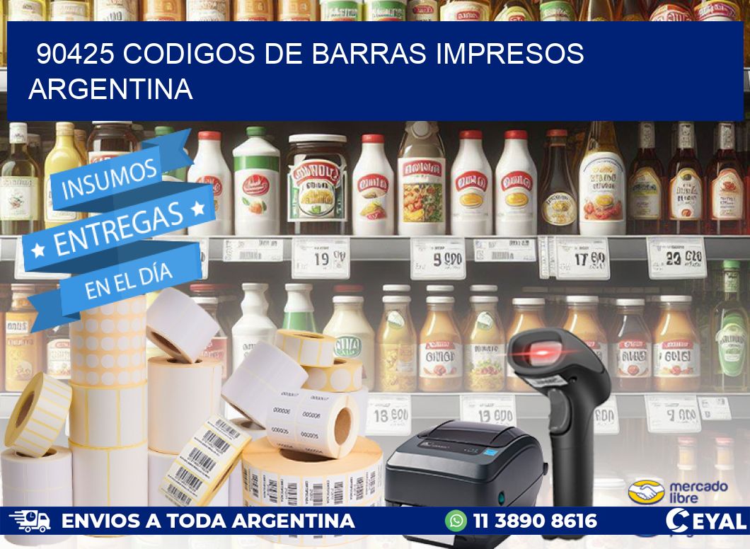 90425 Codigos de barras impresos Argentina