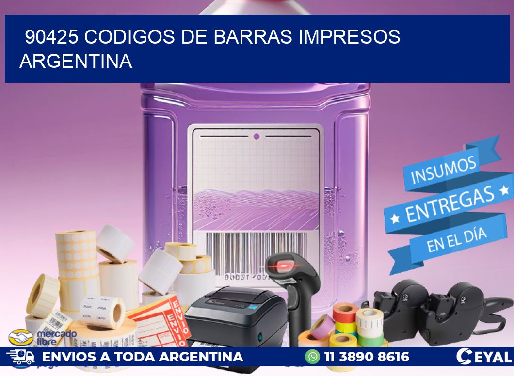 90425 Codigos de barras impresos Argentina