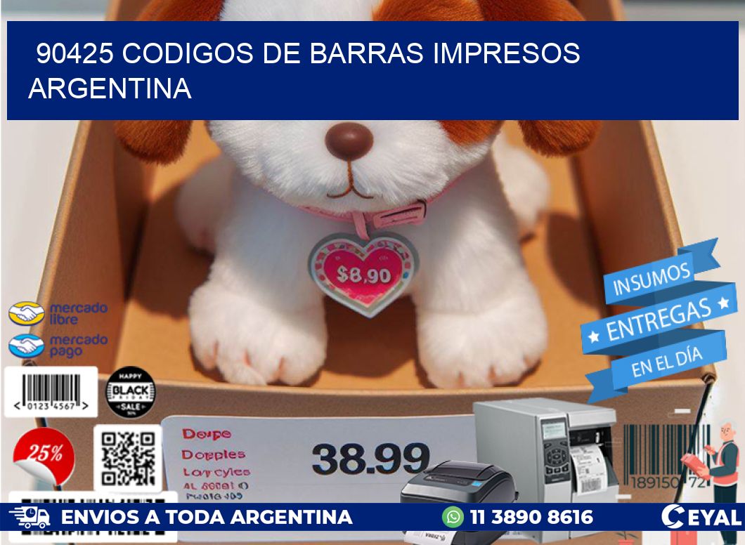 90425 Codigos de barras impresos Argentina