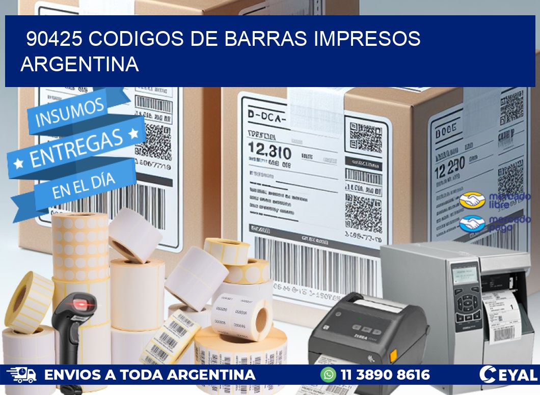 90425 Codigos de barras impresos Argentina
