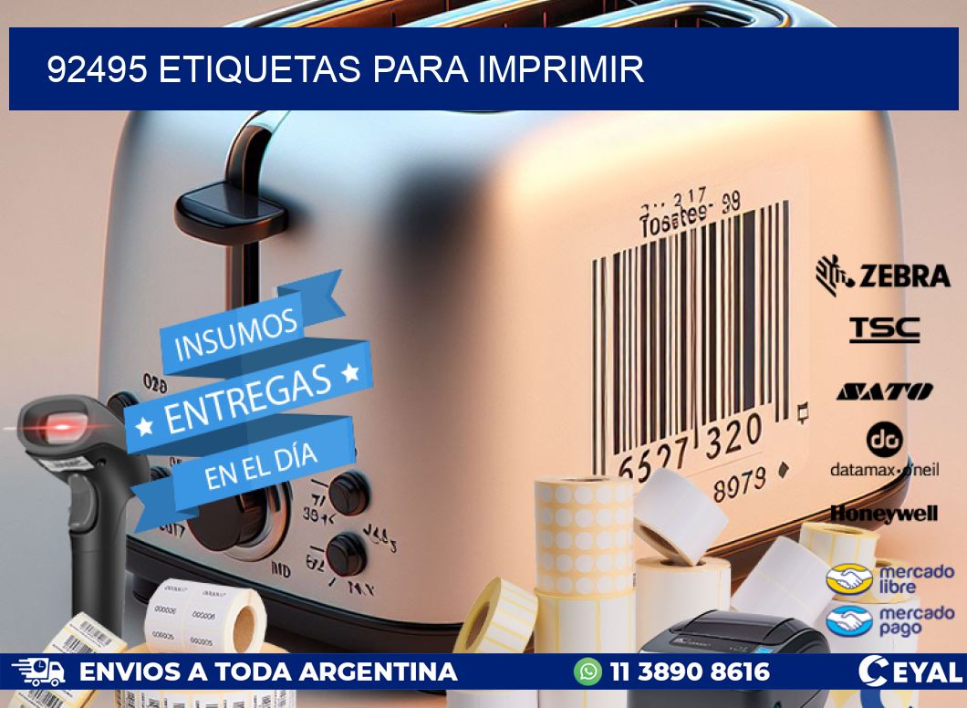 92495 etiquetas para imprimir