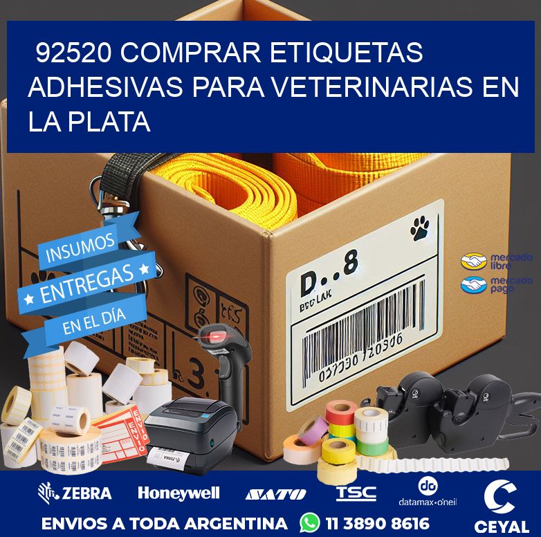 92520 COMPRAR ETIQUETAS ADHESIVAS PARA VETERINARIAS EN LA PLATA