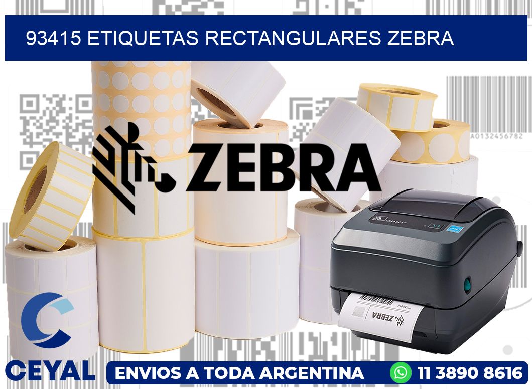 93415 etiquetas rectangulares zebra