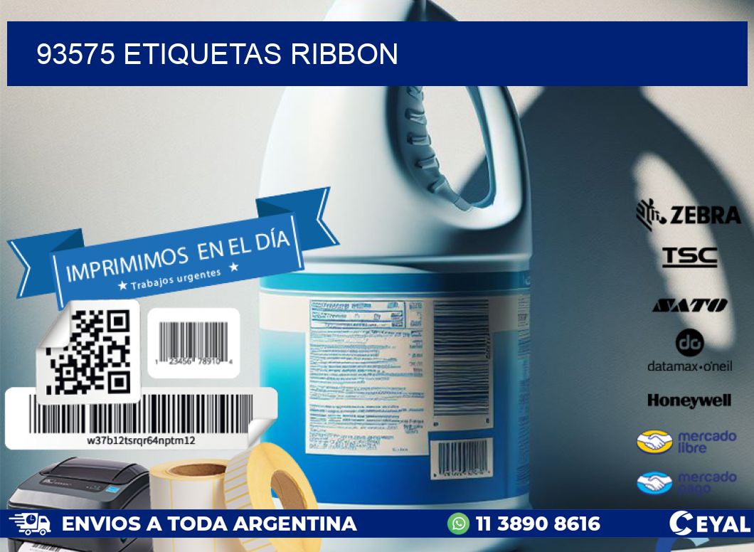 93575 ETIQUETAS RIBBON