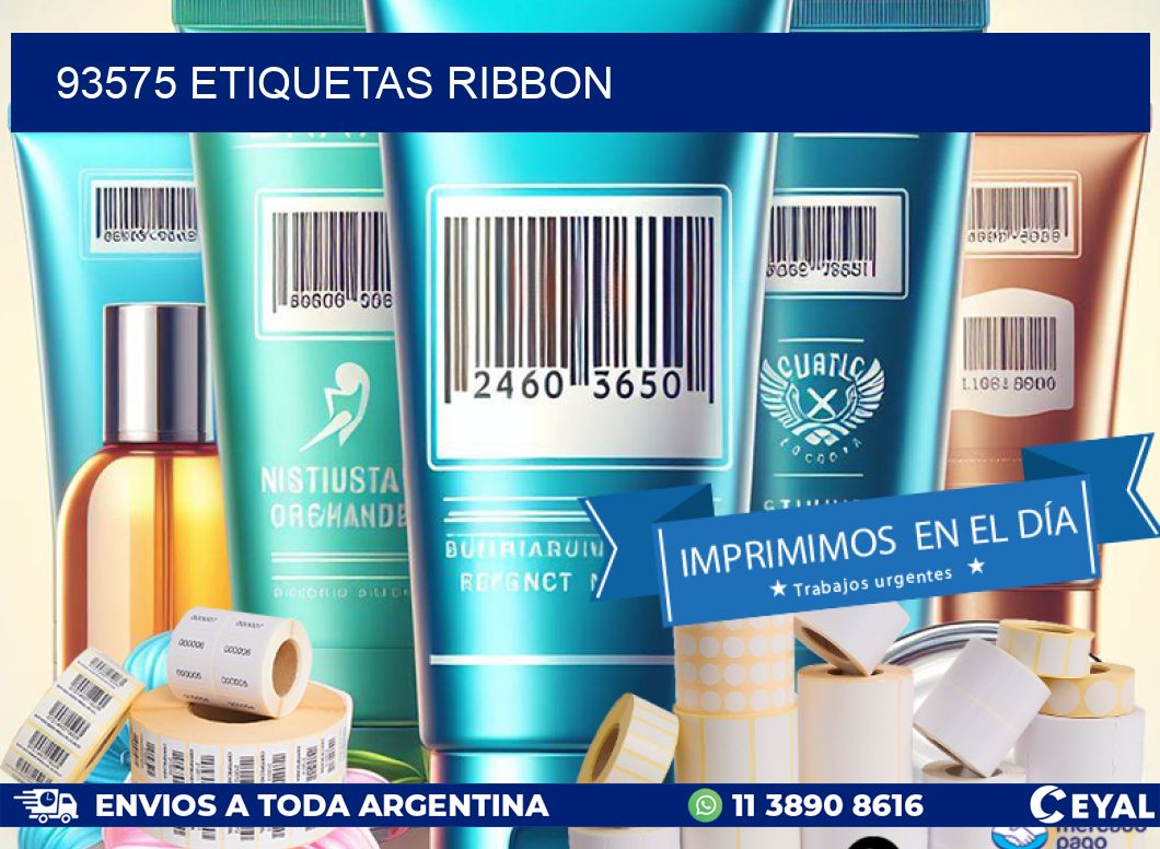 93575 ETIQUETAS RIBBON