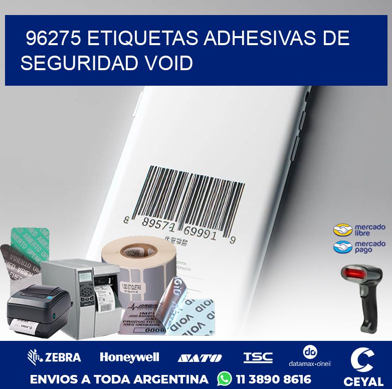 96275 ETIQUETAS ADHESIVAS DE SEGURIDAD VOID