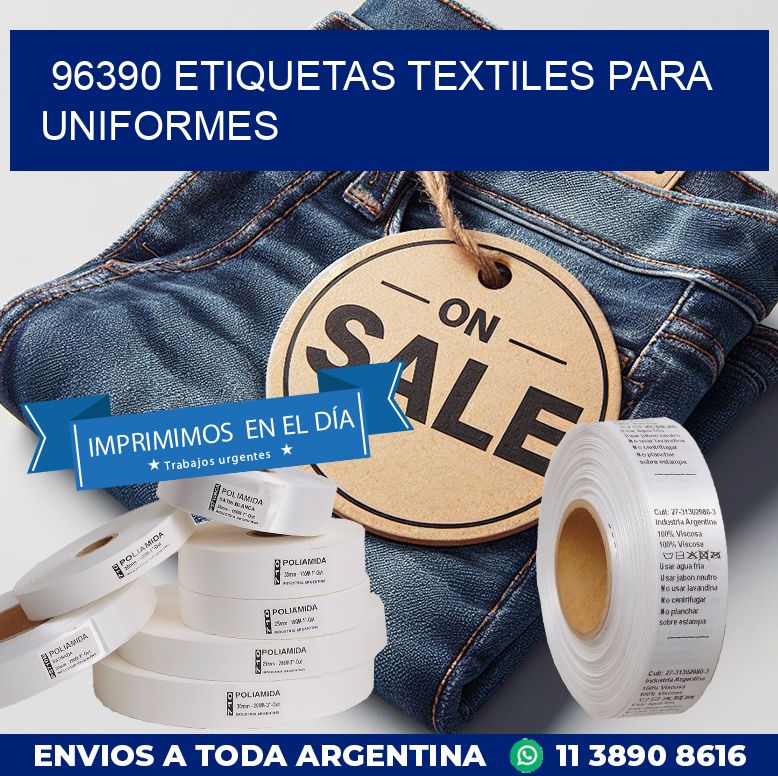 96390 ETIQUETAS TEXTILES PARA UNIFORMES