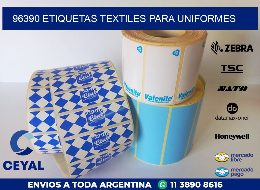 96390 ETIQUETAS TEXTILES PARA UNIFORMES