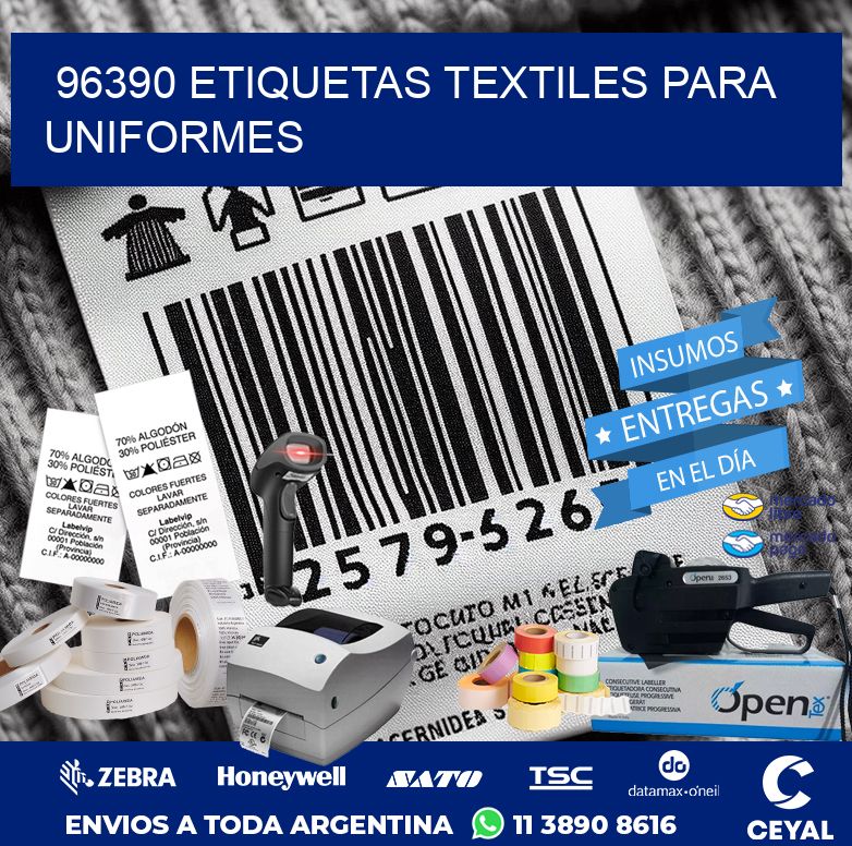 96390 ETIQUETAS TEXTILES PARA UNIFORMES