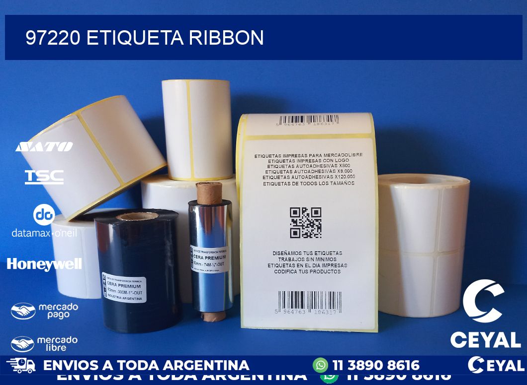 97220 etiqueta ribbon