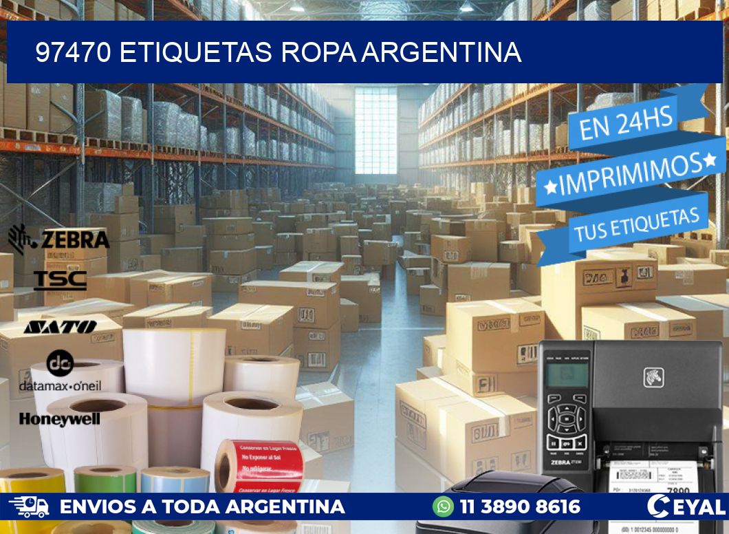 97470 ETIQUETAS ROPA ARGENTINA