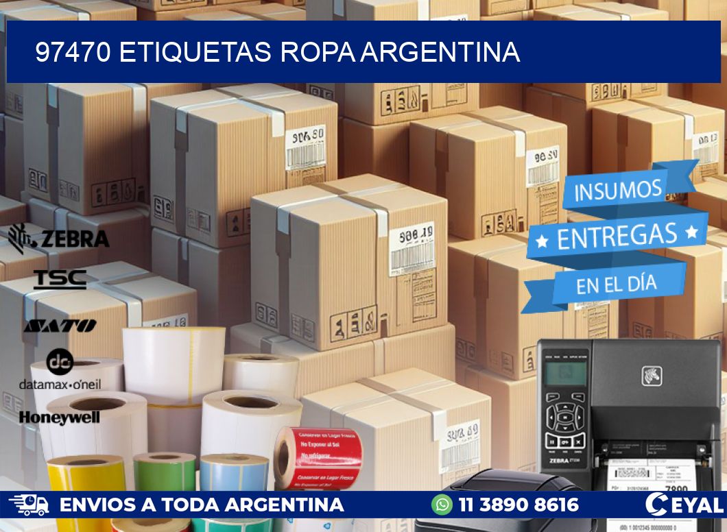 97470 ETIQUETAS ROPA ARGENTINA