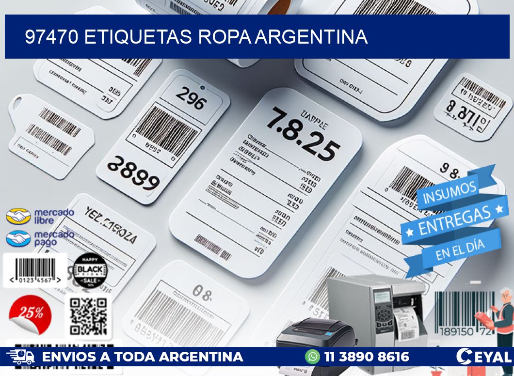 97470 ETIQUETAS ROPA ARGENTINA
