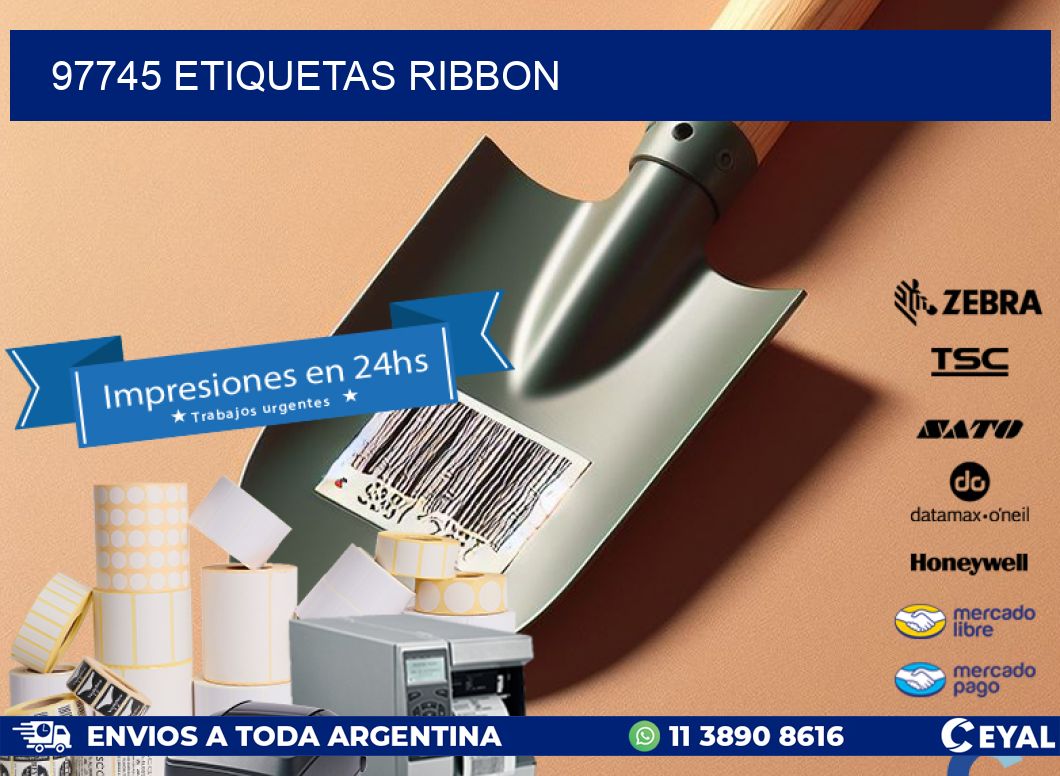 97745 ETIQUETAS RIBBON