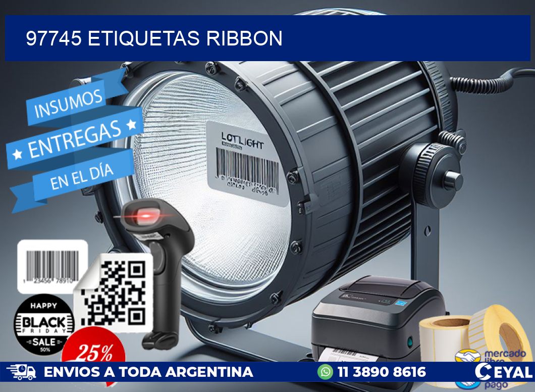 97745 ETIQUETAS RIBBON
