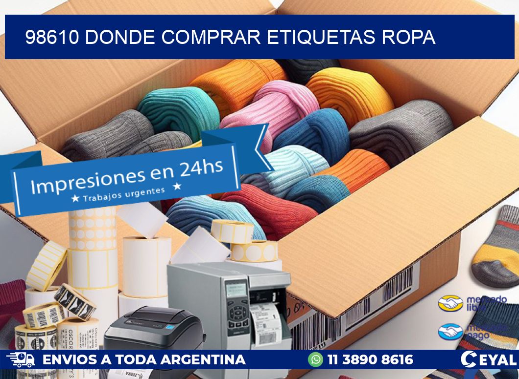98610 DONDE COMPRAR ETIQUETAS ROPA