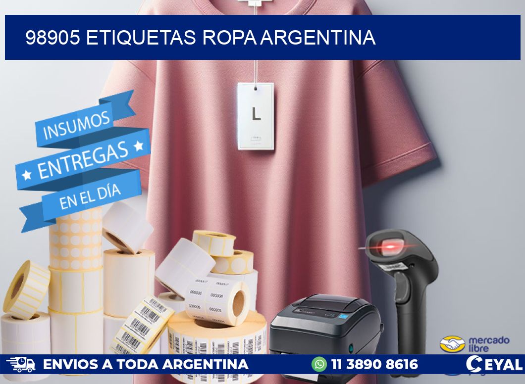 98905 ETIQUETAS ROPA ARGENTINA