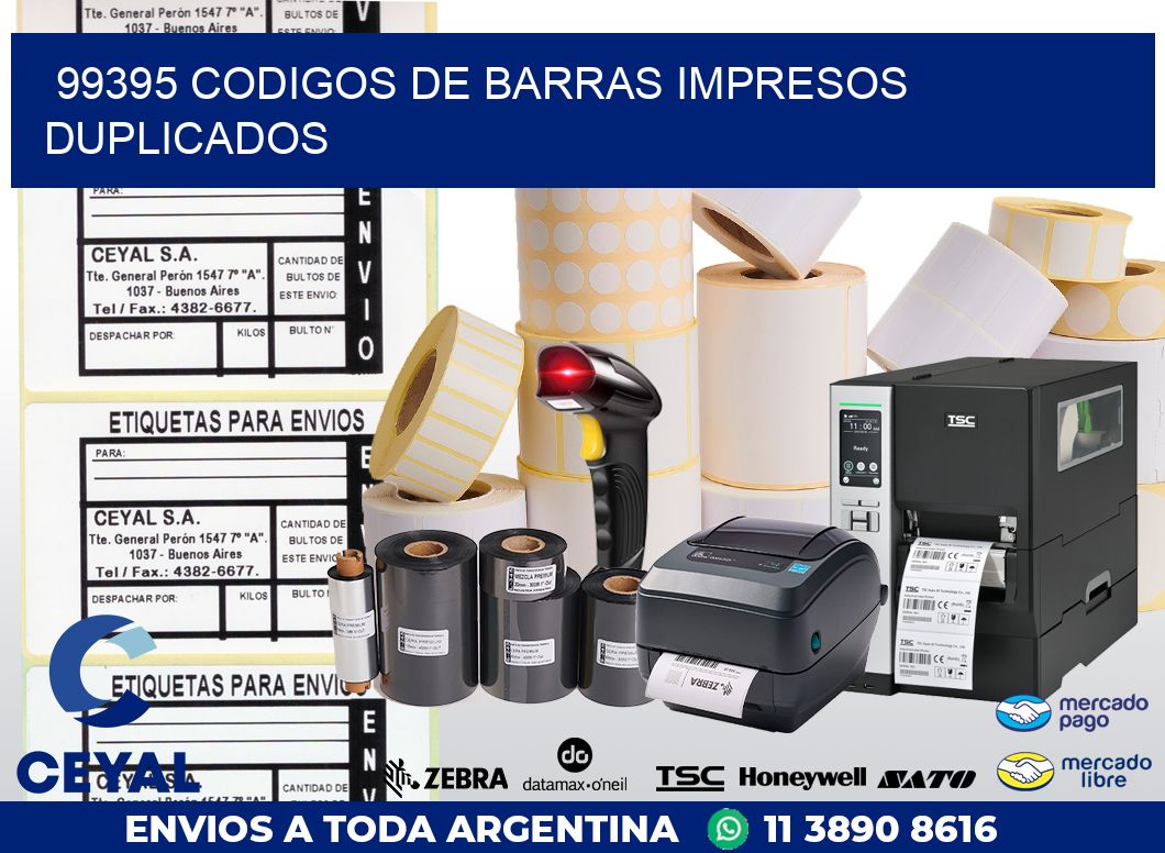 99395 codigos de barras impresos duplicados