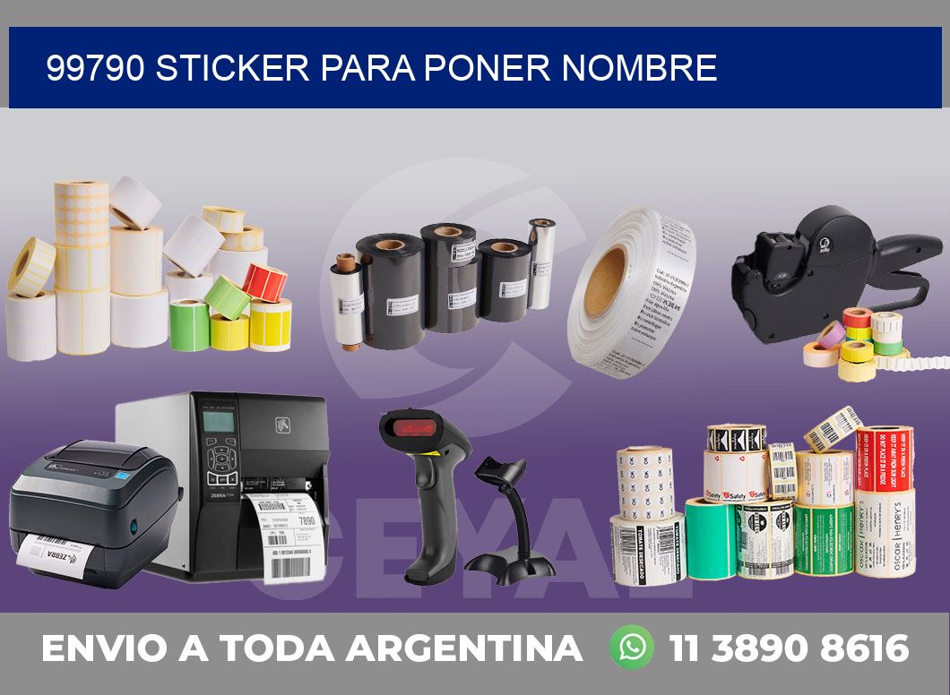 99790 STICKER PARA PONER NOMBRE