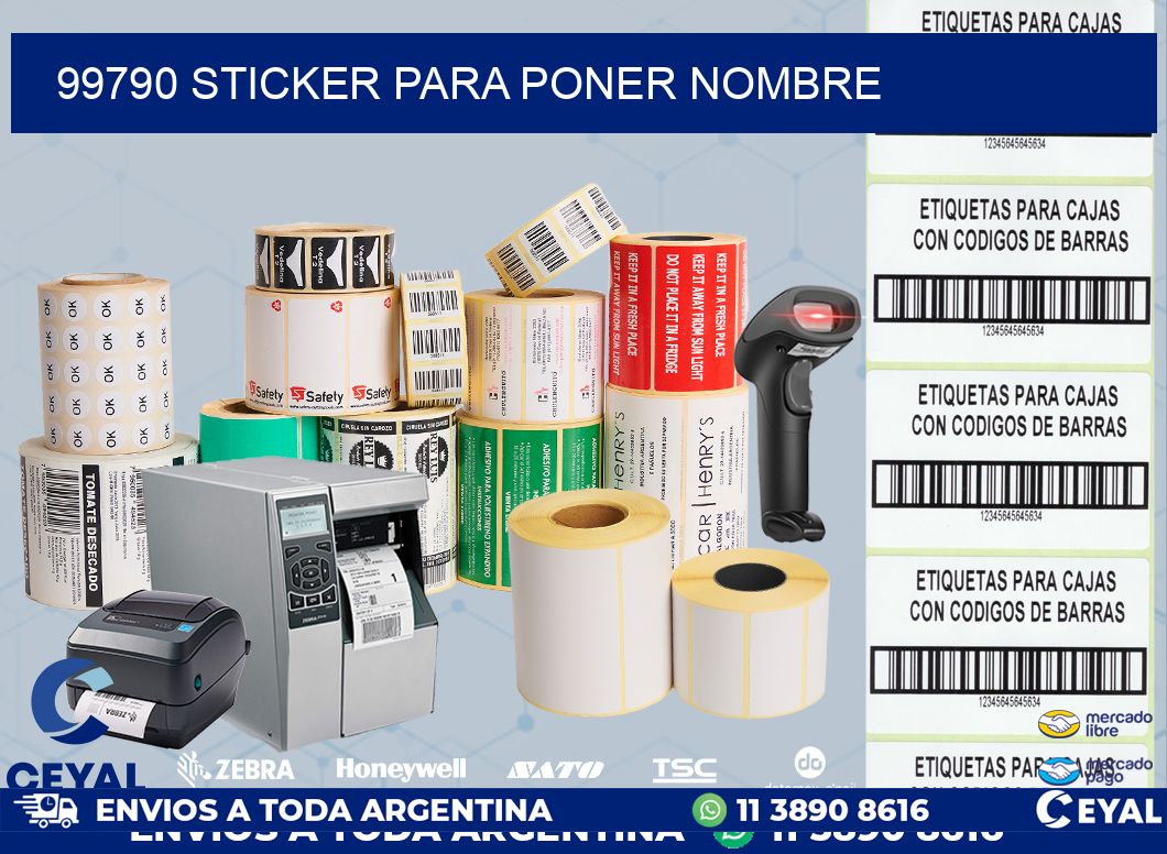 99790 STICKER PARA PONER NOMBRE