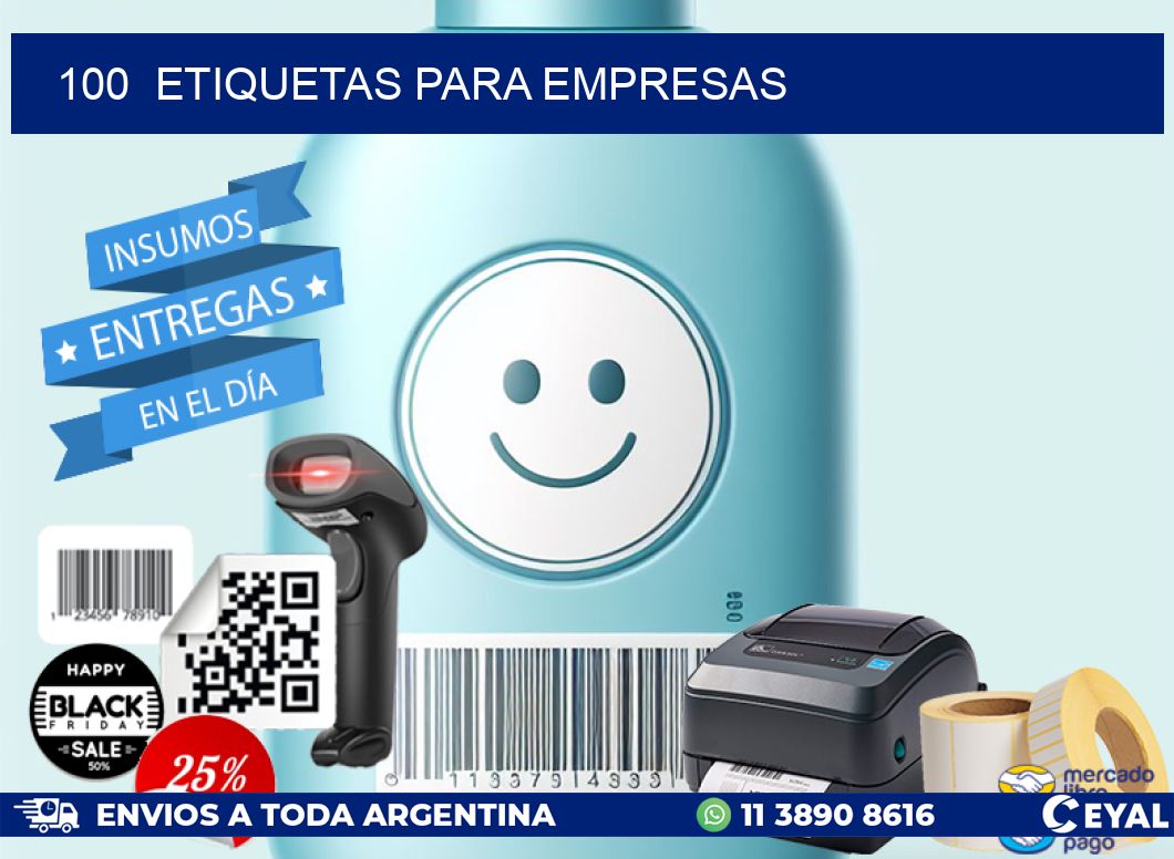 100 ETIQUETAS PARA EMPRESAS