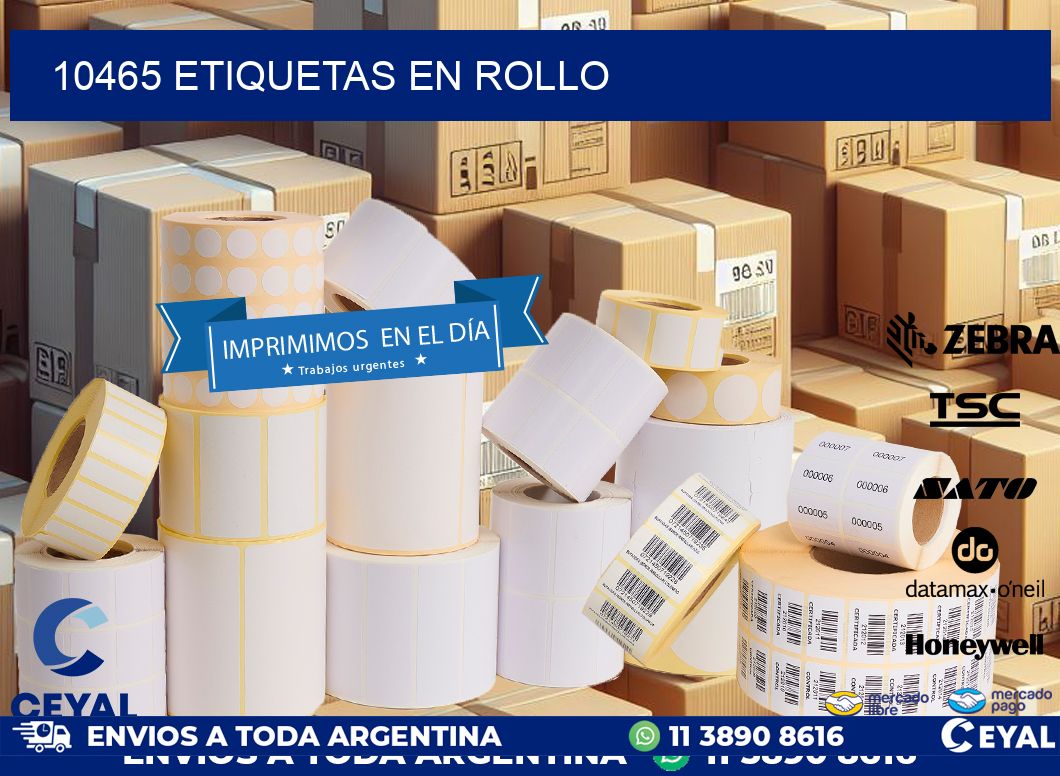 10465 ETIQUETAS EN ROLLO