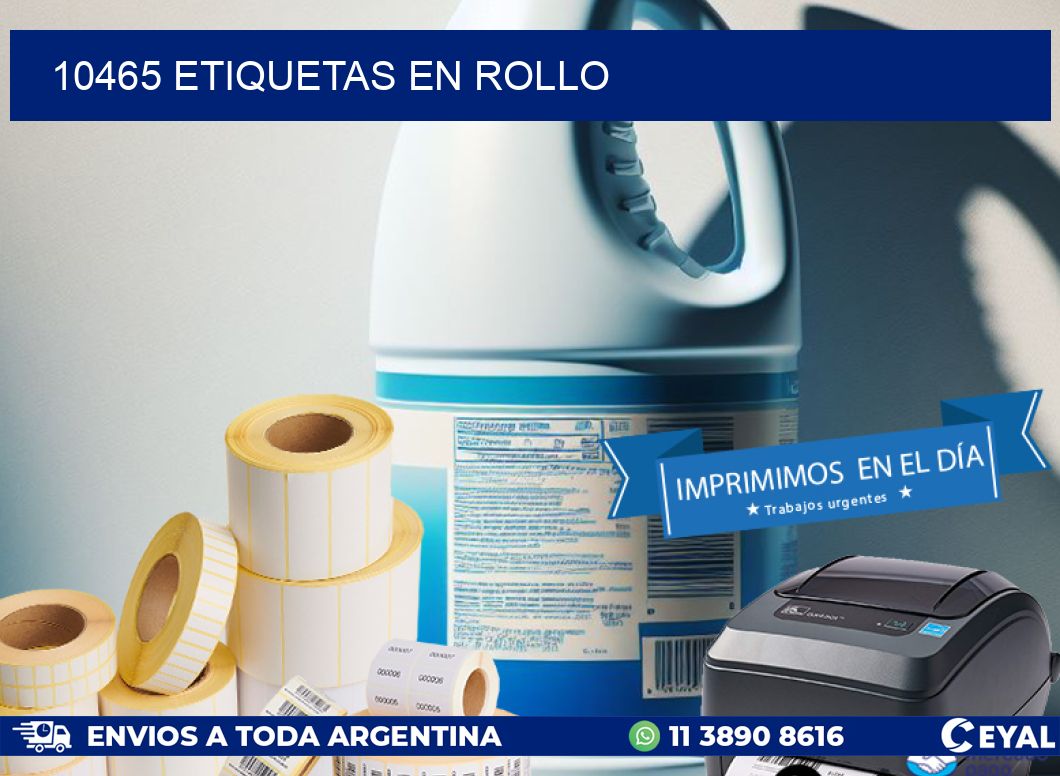 10465 ETIQUETAS EN ROLLO