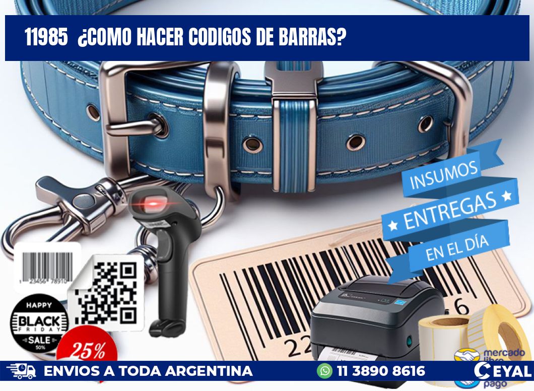 11985  ¿COMO HACER CODIGOS DE BARRAS?